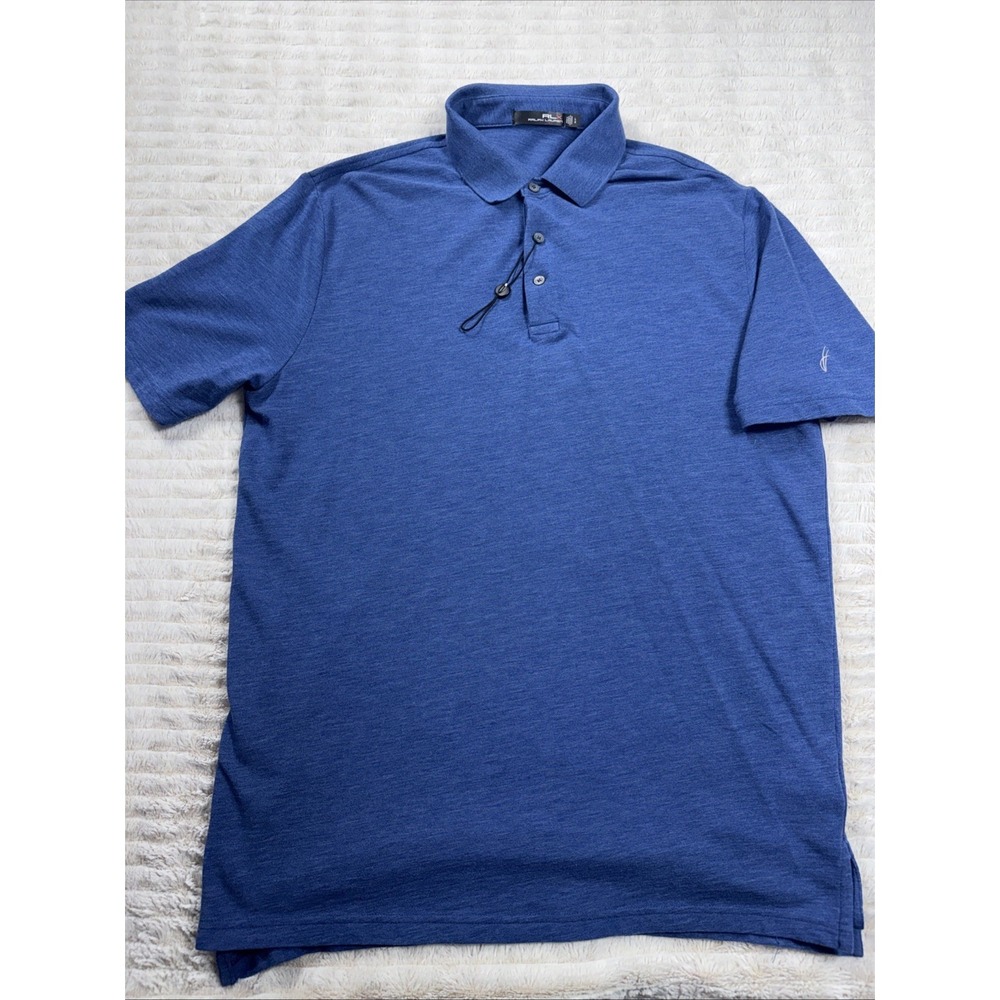 Polo Ralph Lauren RLX Men Golf Polo Shirt Lightweight‎ Large Blue NWOT Nice!